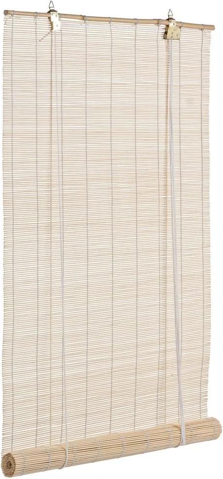 Jaluzea tip rulou din bambus natur Midollo 60 cm x 180 h