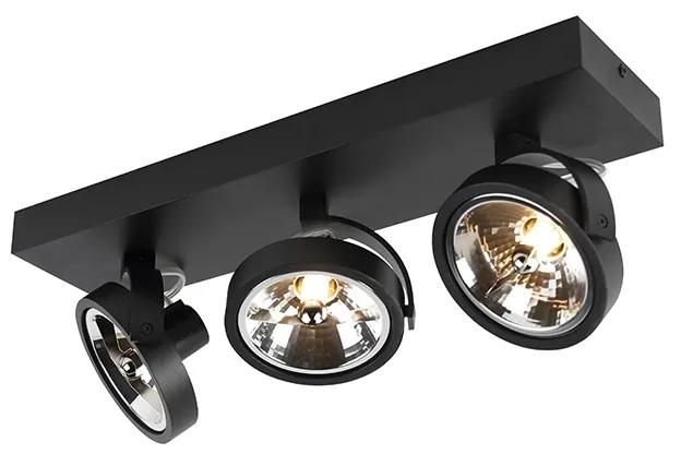 Design spot negru reglabil cu 3 lumini incl. 3 x G9 - Go