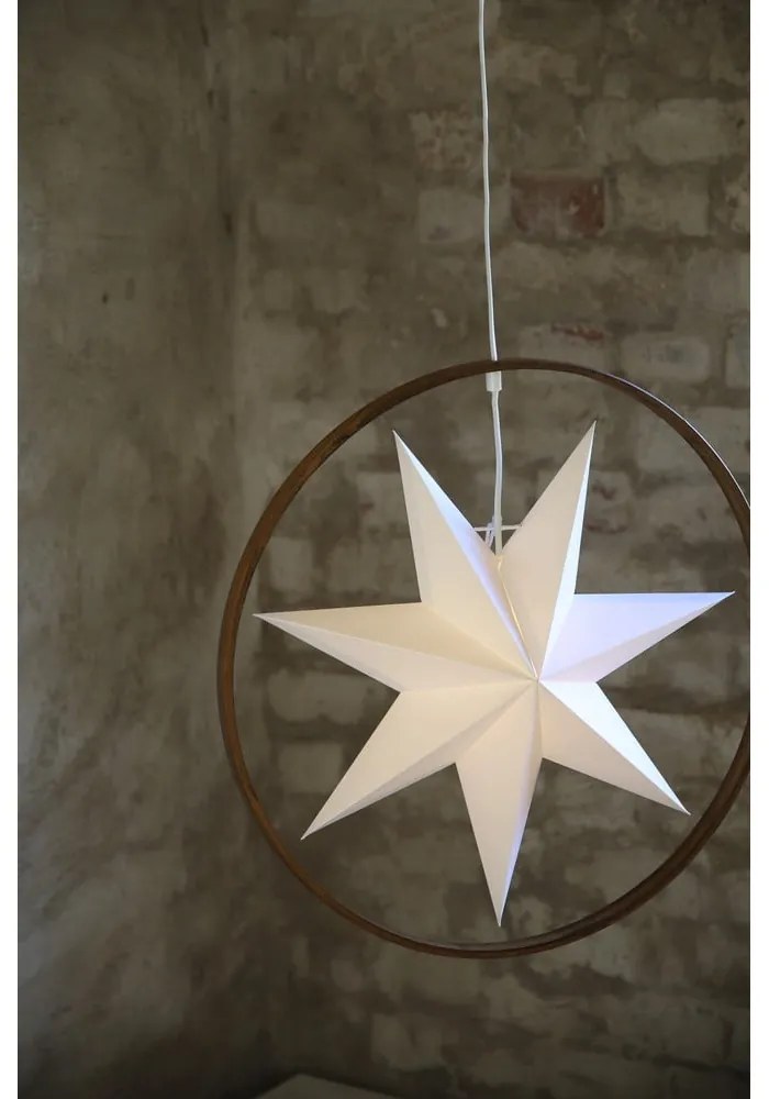 Decorațiune luminoasă albă/maro ø 50 cm Speranza – Markslöjd