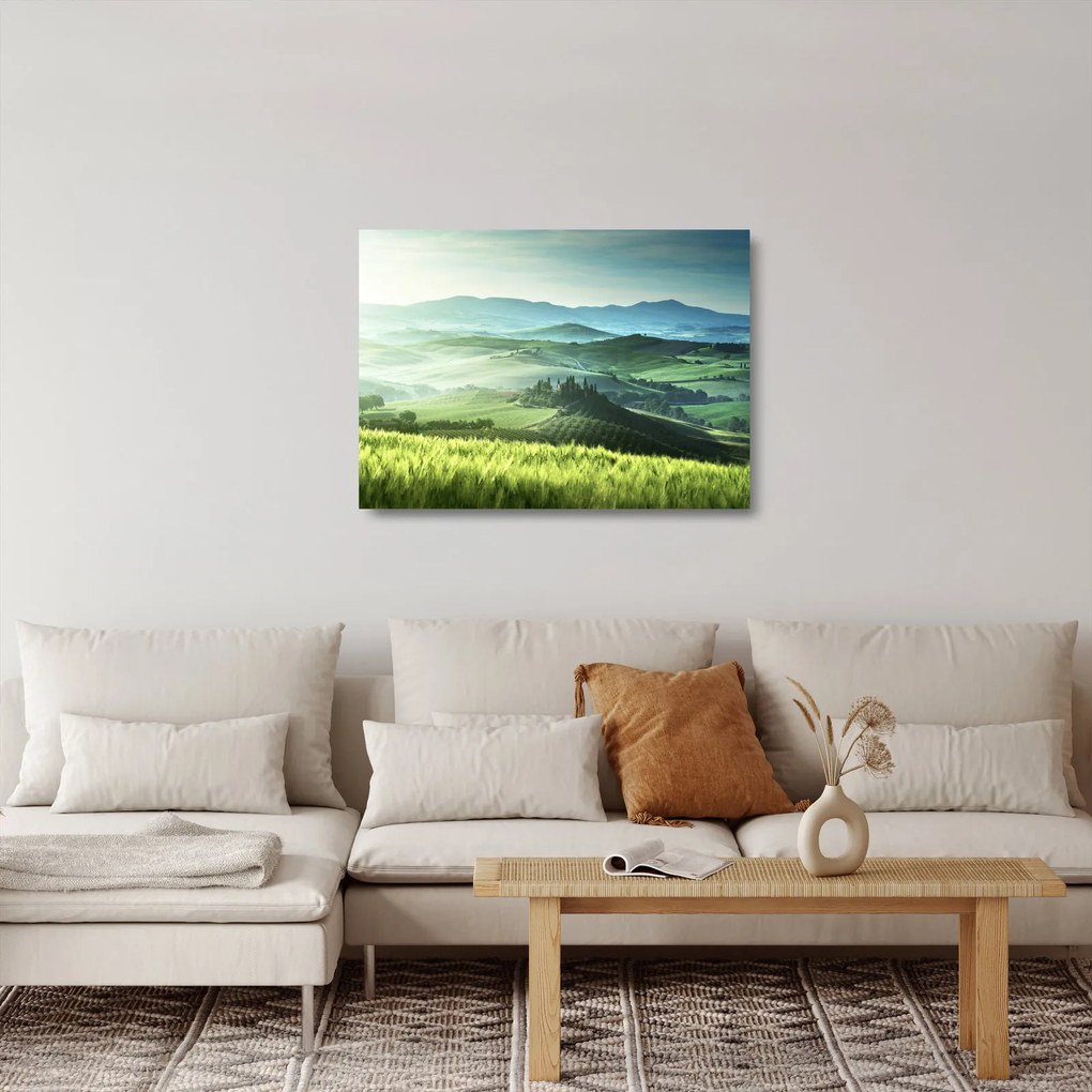 Tablou pe sticlă - Toscana, Italia (70x50 cm)