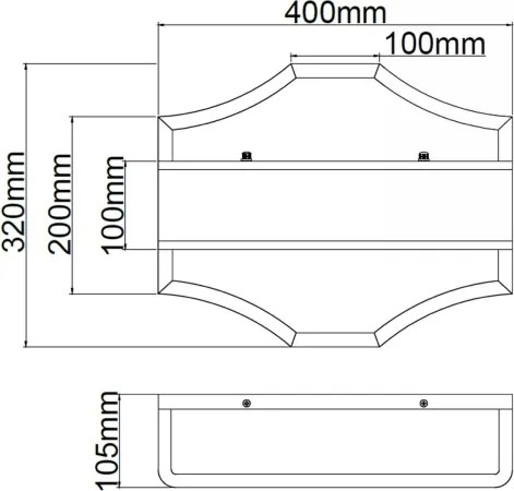 Open Design OR84832 - Aplica de perete GERDO, 2x E14/12W/230V, auriu/alb