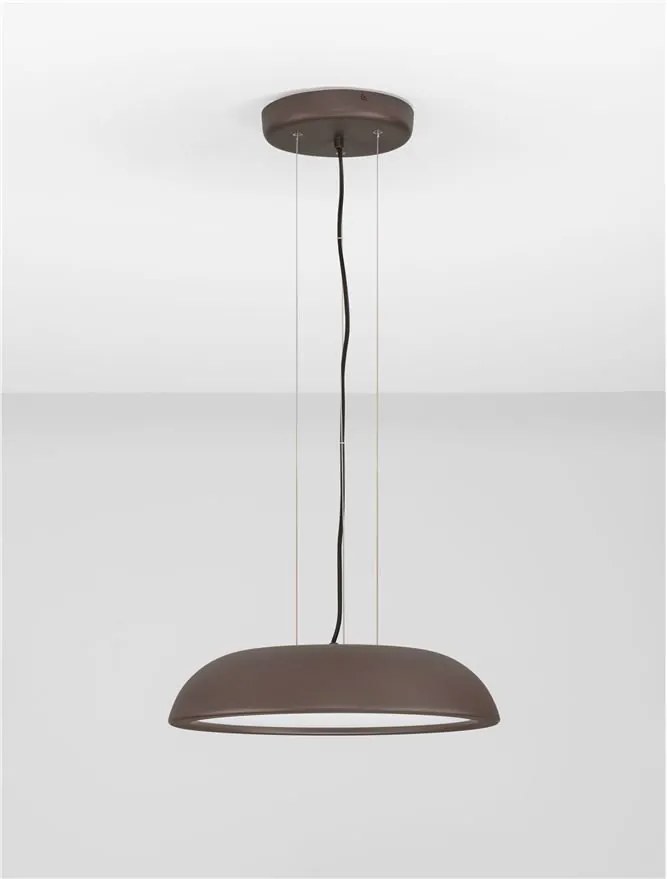 Lustra LED suspendata stil modern FELICIA maro 45cm