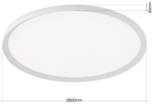 Orion - Plafonieră LED KANT, 50 W, 230 V, 2700/3000/4000 K, Ø 60 cm, albă