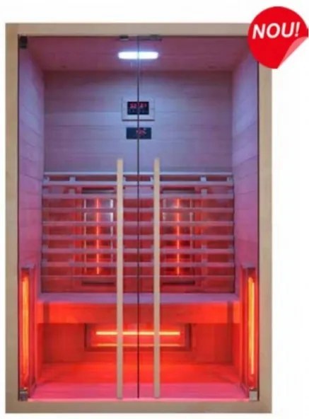 Sauna infrarosu Sanotechnik Ruby 2 lemn canadian 120x100xH195 cm cromoterapie F20120