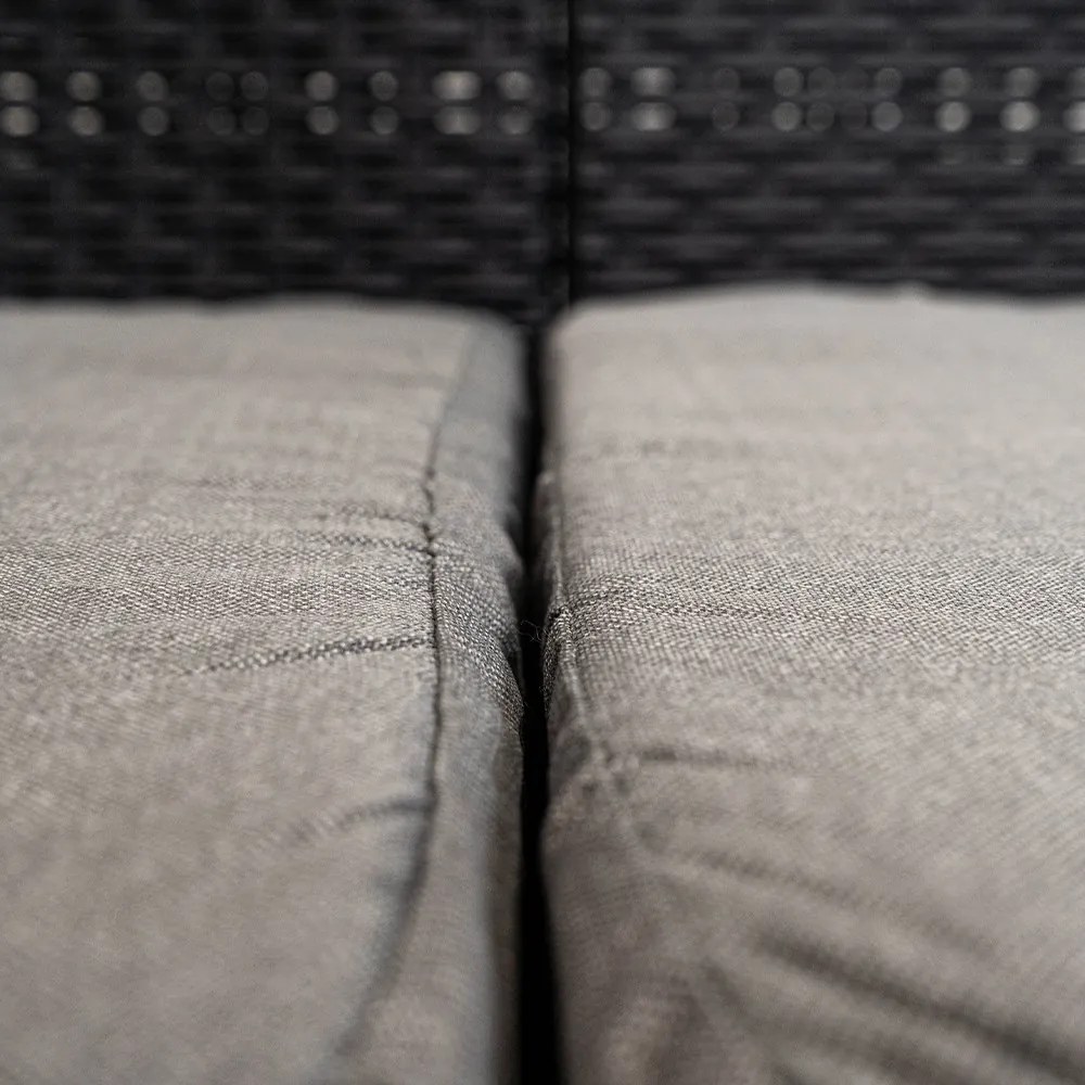 Canapea de grădină Nero cu 2 locuri, grafit