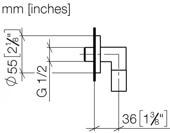 Conector dus, Dornbracht, negru mat, 28450625-33