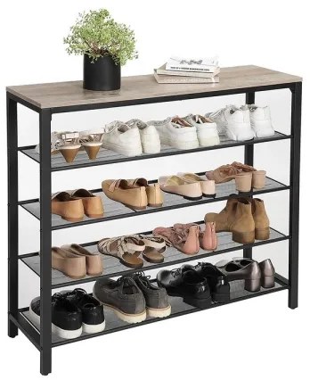 Pantofar DAVOR, gri/negru