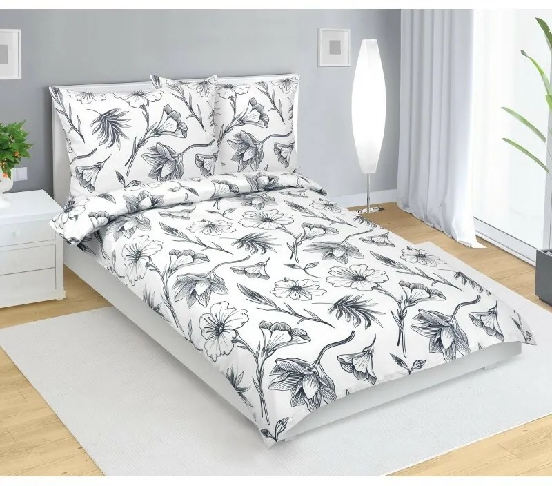 Bellatex Lenjerie de pat din flanel Ibišek, 140 x 220 cm, 70 x 90 cm