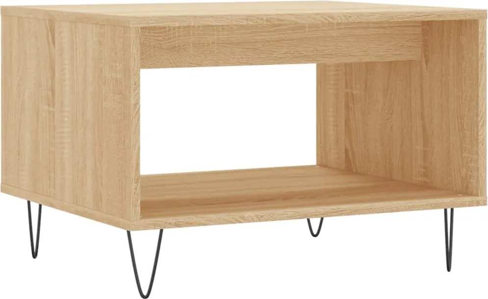 vidaXL Măsuță de cafea, stejar sonoma, 60x50x40 cm, lemn prelucrat