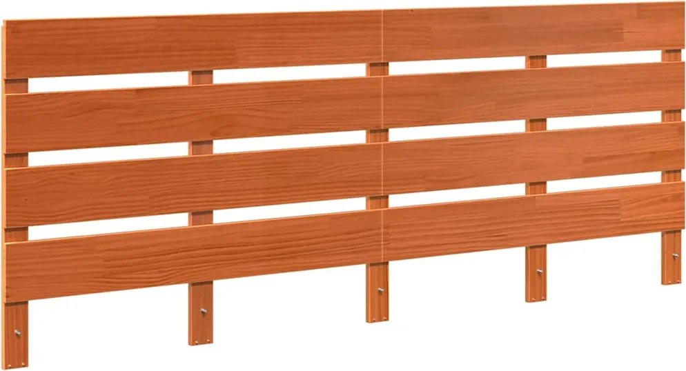 vidaXL Tăblie cap Maroniu cerat 200,5 x 3 x 80 cm Lemn de pin masiv