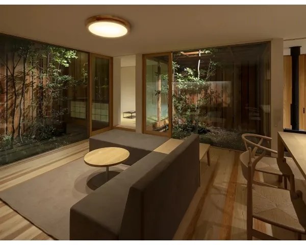 Plafonieră LED RONDO LED/48W/230V d. 50 cm stejar APLED