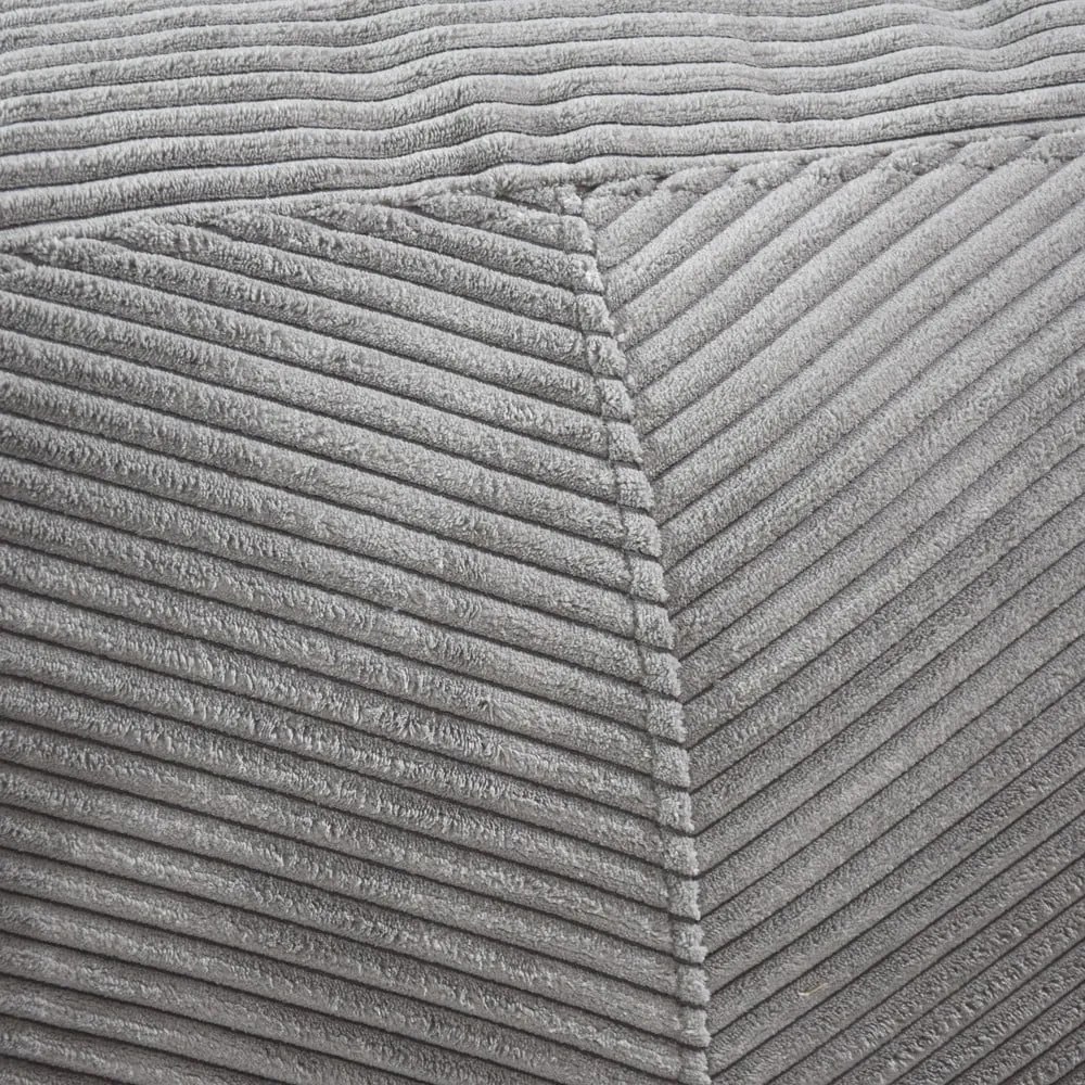 Fotoliu bean bag negru cu tapițerie din catifea reiată Sofa Tube 160 – SLOWDOWN