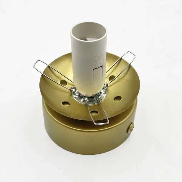 Plafonieră ELIAS 1xE14/5W/230V Ø 13 cm auriu/alb
