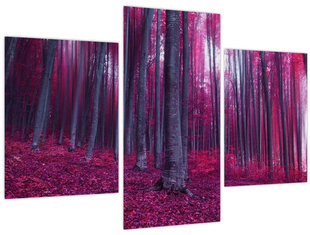Tablou - Pădurea roz (90x60 cm)