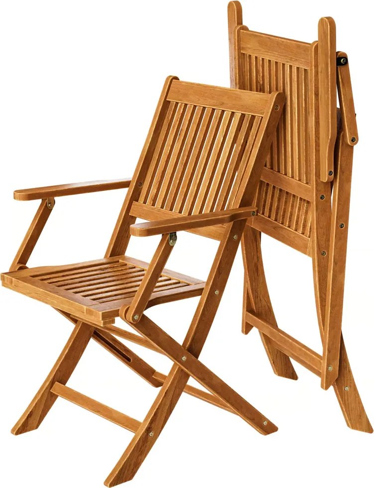 Set de mobilier SYDNEY, 3 piese, lemn natural Casaria