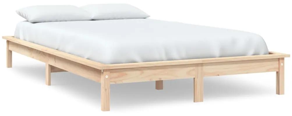 820536 vidaXL Cadru de pat, 120x200 cm, lemn masiv de pin