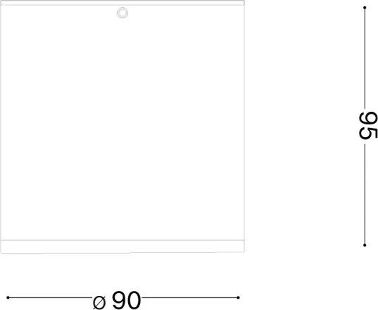 Ideal Lux - Spot exterior TECHO 1xGU10/20W/230V Ø 9 cm IP54 antracit