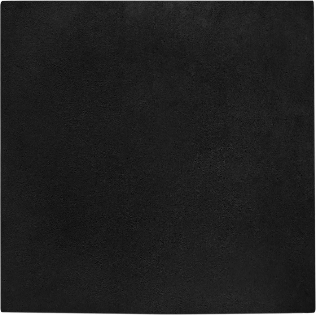 vidaXL Covor din de iepure sintetic antiderapant Olite Negru Poliester