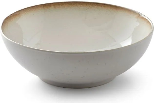 Bol din ceramică pentru salată Bitz Basics Cream, ⌀ 30 cm, crem