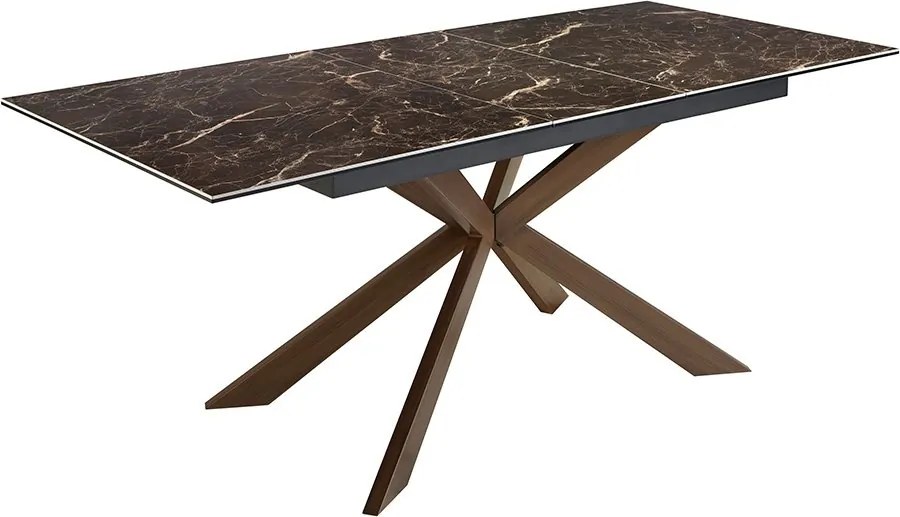 Masa extensibila deosebita design LUX Porcelain Marble 160-200cm