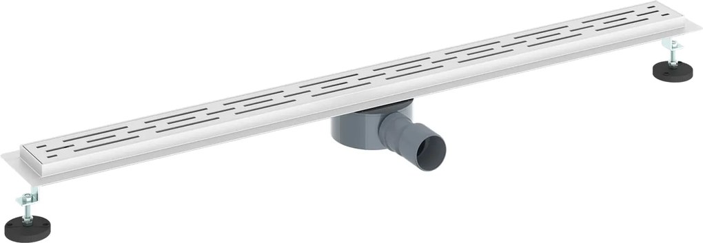 vidaXL Scurgere pentru duș cu capac din sticlă și sifon de 360° 100 cm