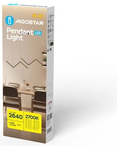 Lustră LED pe cablu Aigostar LED/23W/230V 2700K