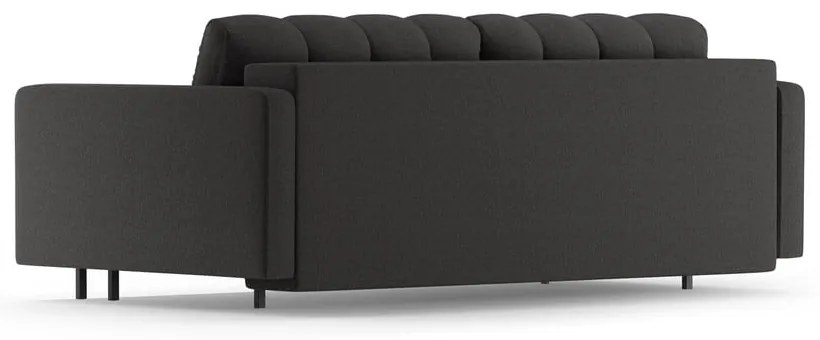 Canapea gri închis extensibilă, cu spațiu de depozitare 222 cm Bali – Cosmopolitan Design