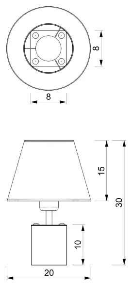 Lampă de masă SODER 1xE27/60W/230V