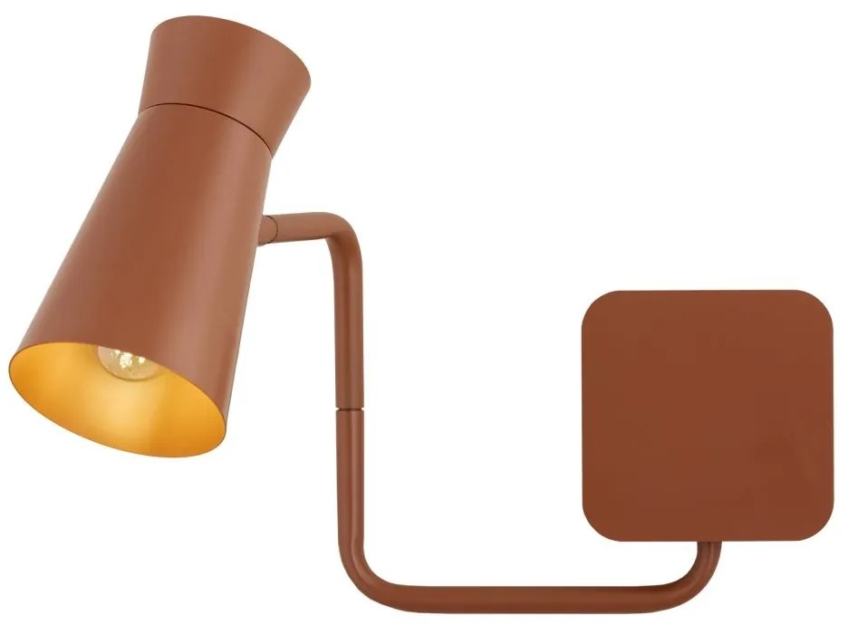 Aplica cu brat si spot directionabil LORD 8882 teracota