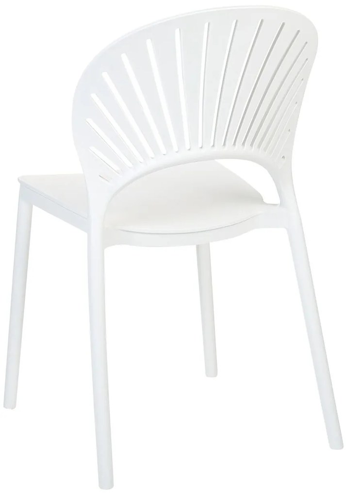 Set 4 buc scaune de sufragerie Ostza (alb). 1081823