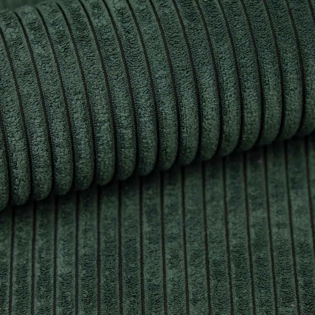 Coltar extensibil de colt TAVERO SLIM, verde inchis, reversibil, 201x140 cm