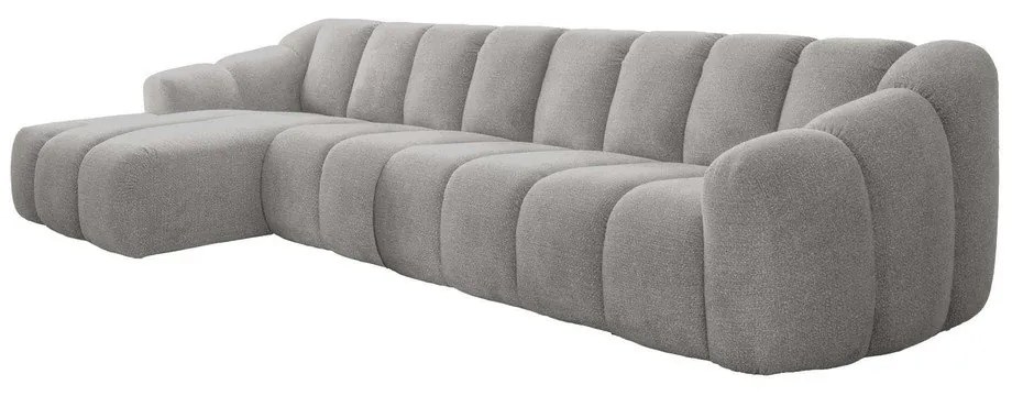 Colțar gri deschis (cu colț pe partea stângă/cu șezlong) Shell – Miuform