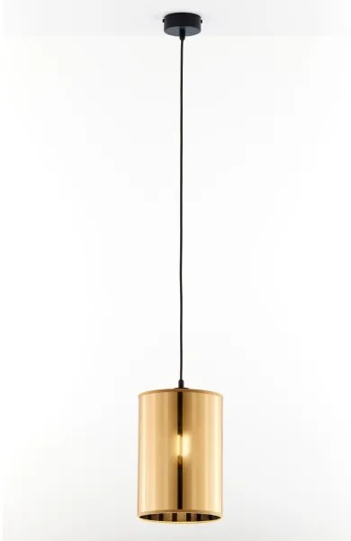 Jupiter 2090 - Lustră CORTINA pe cablu, 1xE27/15W/230V, auriu/negru