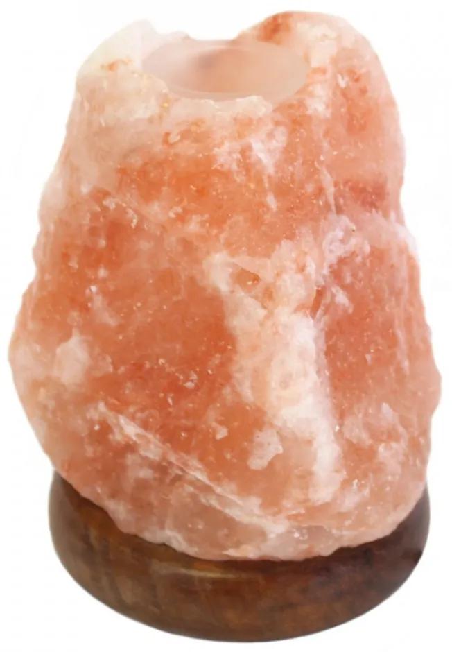 Lampa aromaterapie cu cristal de sare roz de Himalaia 17cm
