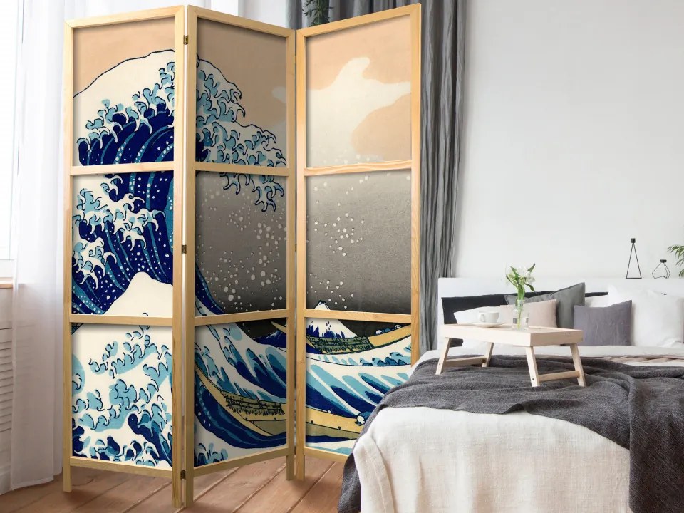 Paravan japonez - Great Wave in Kanagawa I