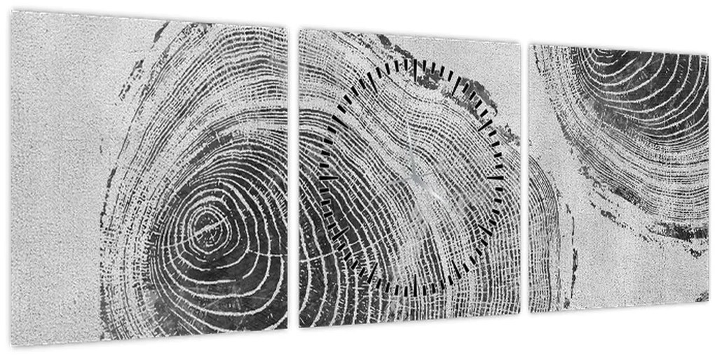 Tablou - Motivul copacului (cu ceas) (90x30 cm)