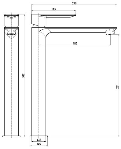 RAV Slezák NL130.0ZRK - Baterie pentru lavoar NIL, 31,2 cm, aur roz periat