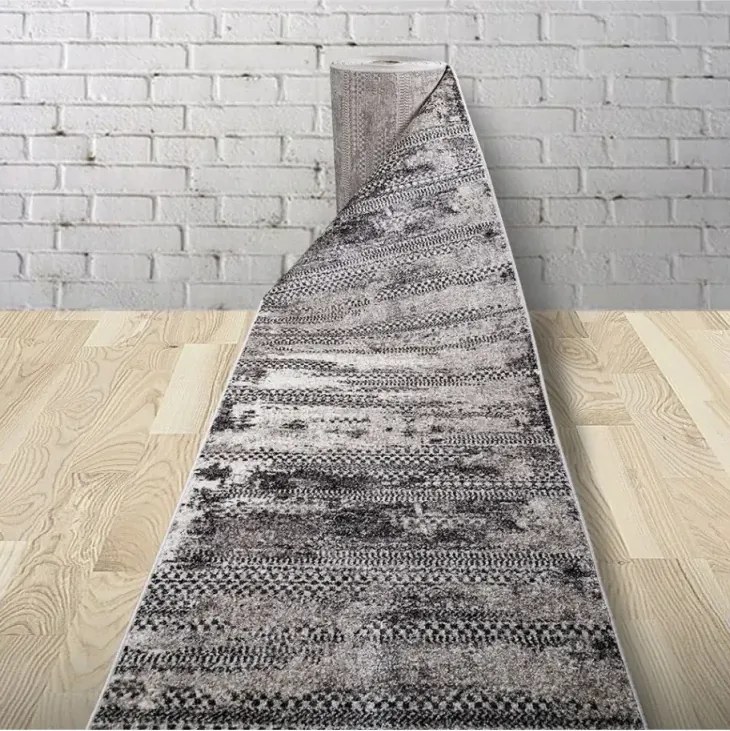 Traversa Phoenix design rustic-vintage gri-negru 3003-244 Selectează lătime: 060 X