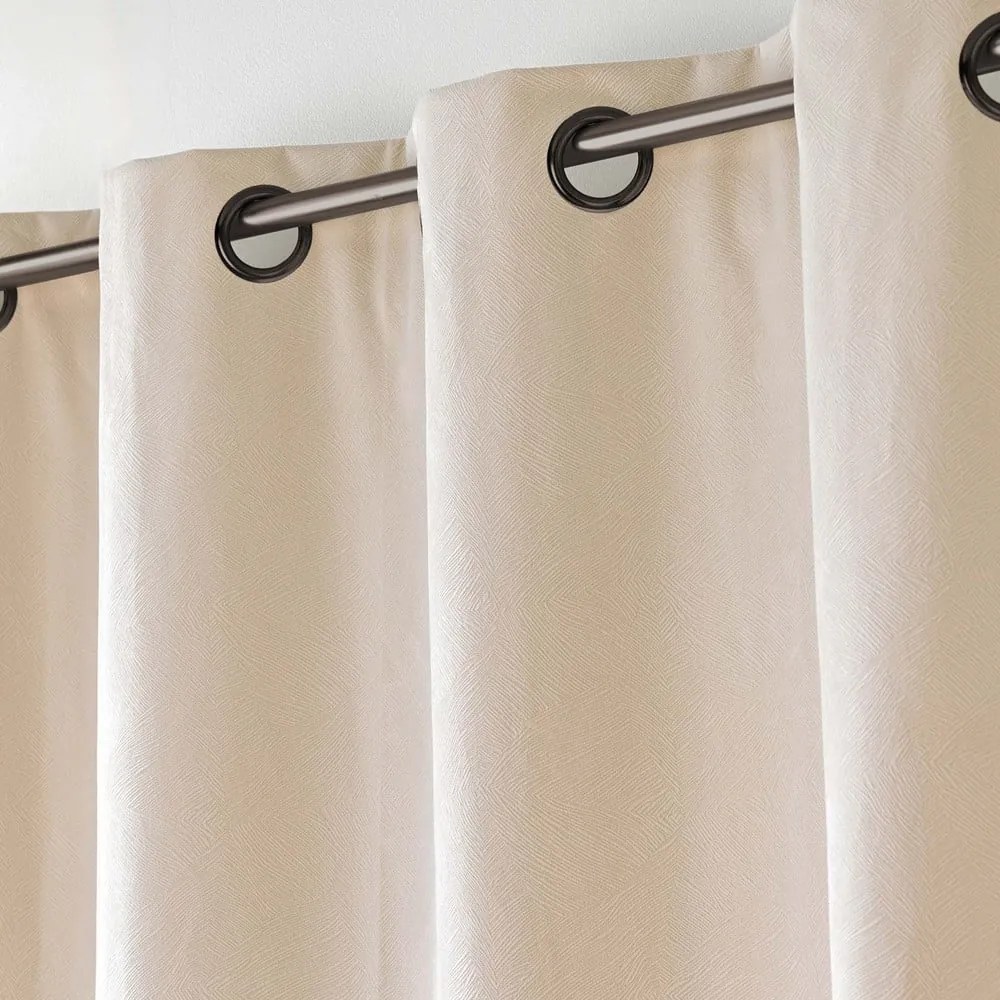 Draperie bej din catifea 140x260 cm Olympe – douceur d'intérieur
