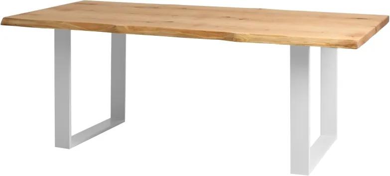 Masa din metal si lemn 90x180 cm Feld White Custom Form