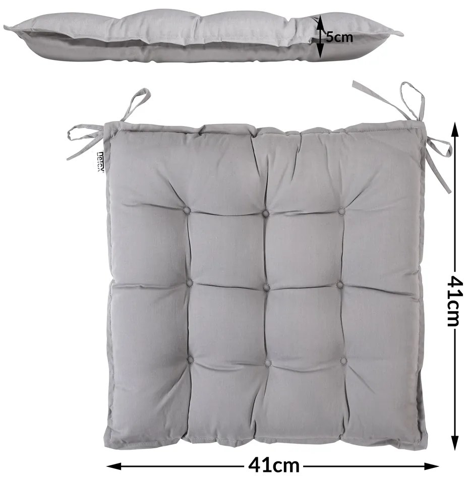 Deuba 4 x perne confortabile - gri