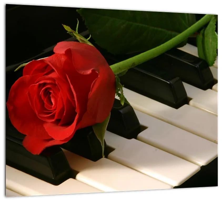 Tablou - trandafir pe pian (Tablou)