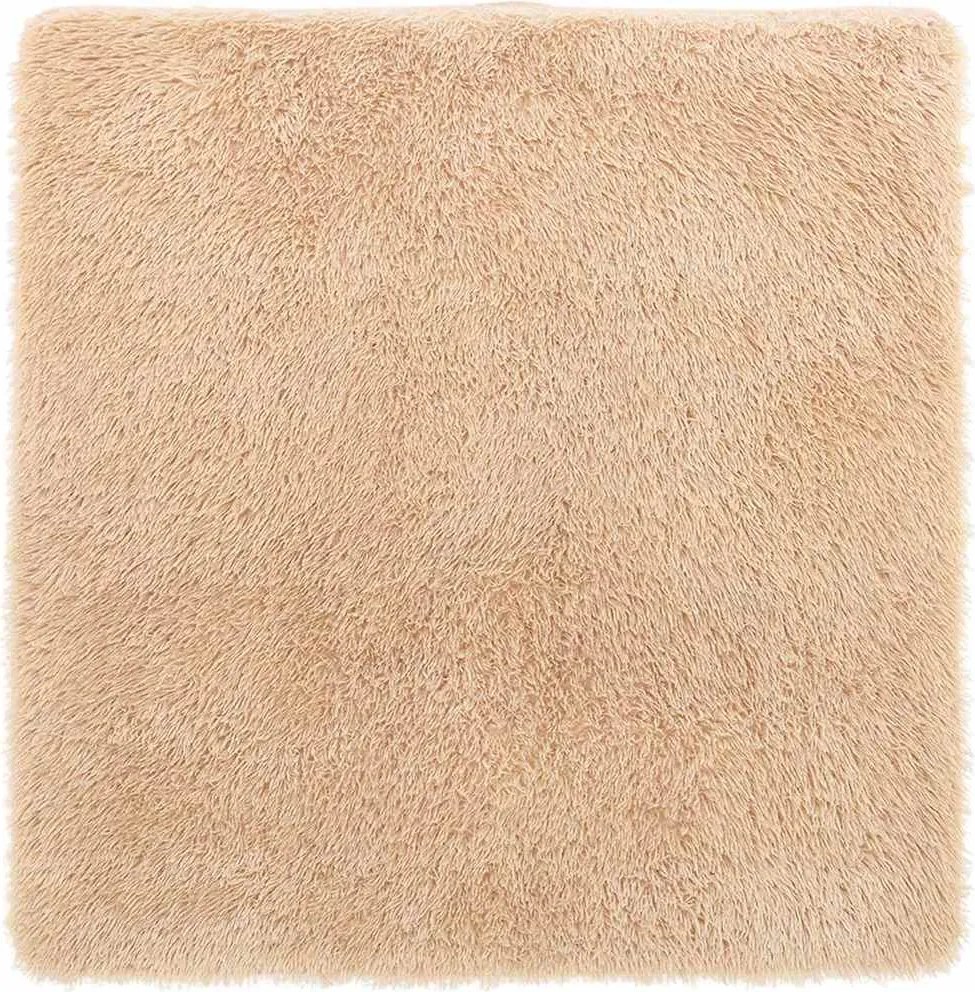vidaXL Covor shaggy cu pom înalt, NAVARRA, bej, 120x120 cm, poliester