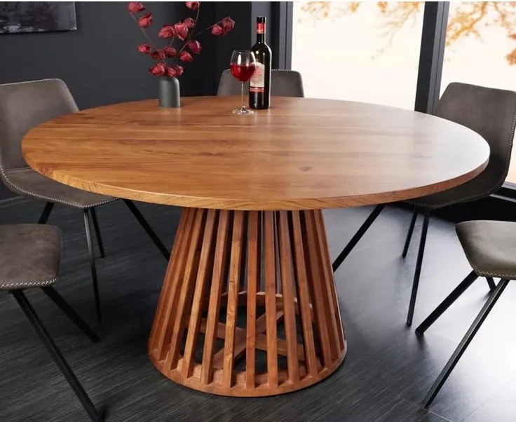 Masa rotunda din lemn de salcam Maison Jade 120cm