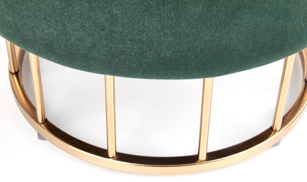 Taburet tapitat Minty Velvet Verde / Gold