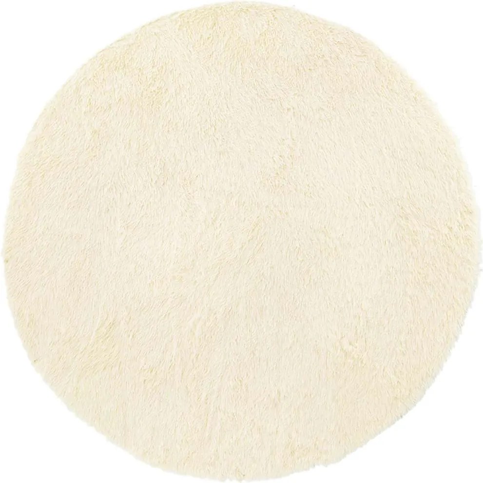 vidaXL Covor shaggy cu pom înalt, NAVARRA, crem, 240x240 cm, poliester