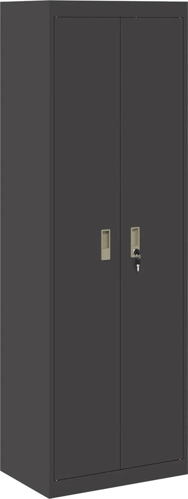 vidaXL Dulap de depozitare Negru 60 x 40 x 180 cm Oțel