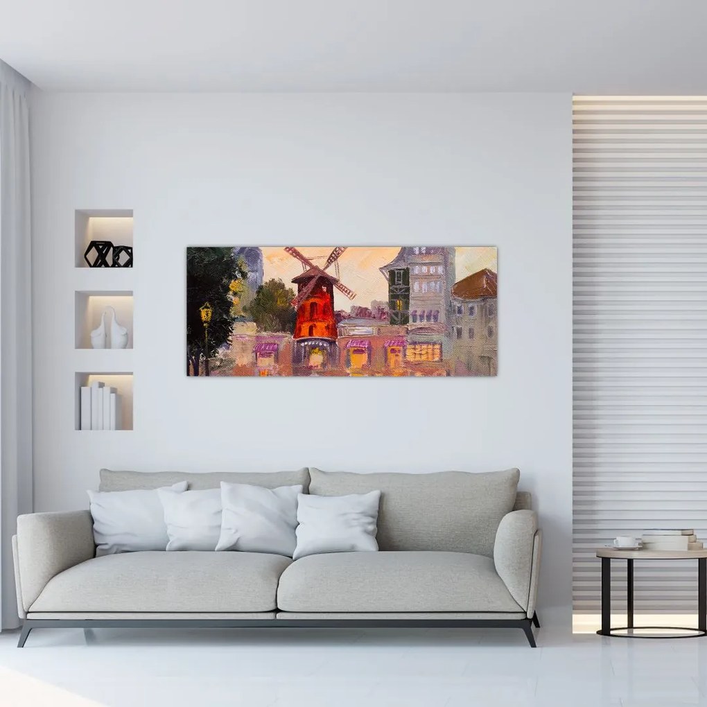 Tablou - Moulin rouge, Paris, Franța (120x50 cm)
