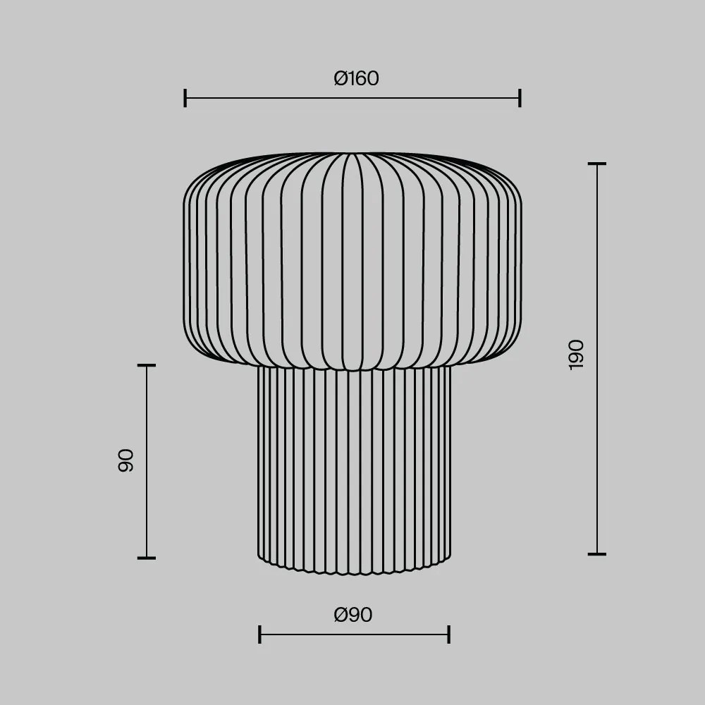 Veioza, Lampa de masa ceramica bej Omaggio