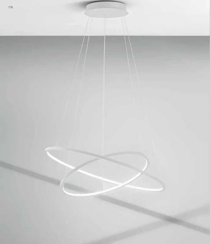 Lustra LED circulara cu 2 inele 80/60cm ERIKA